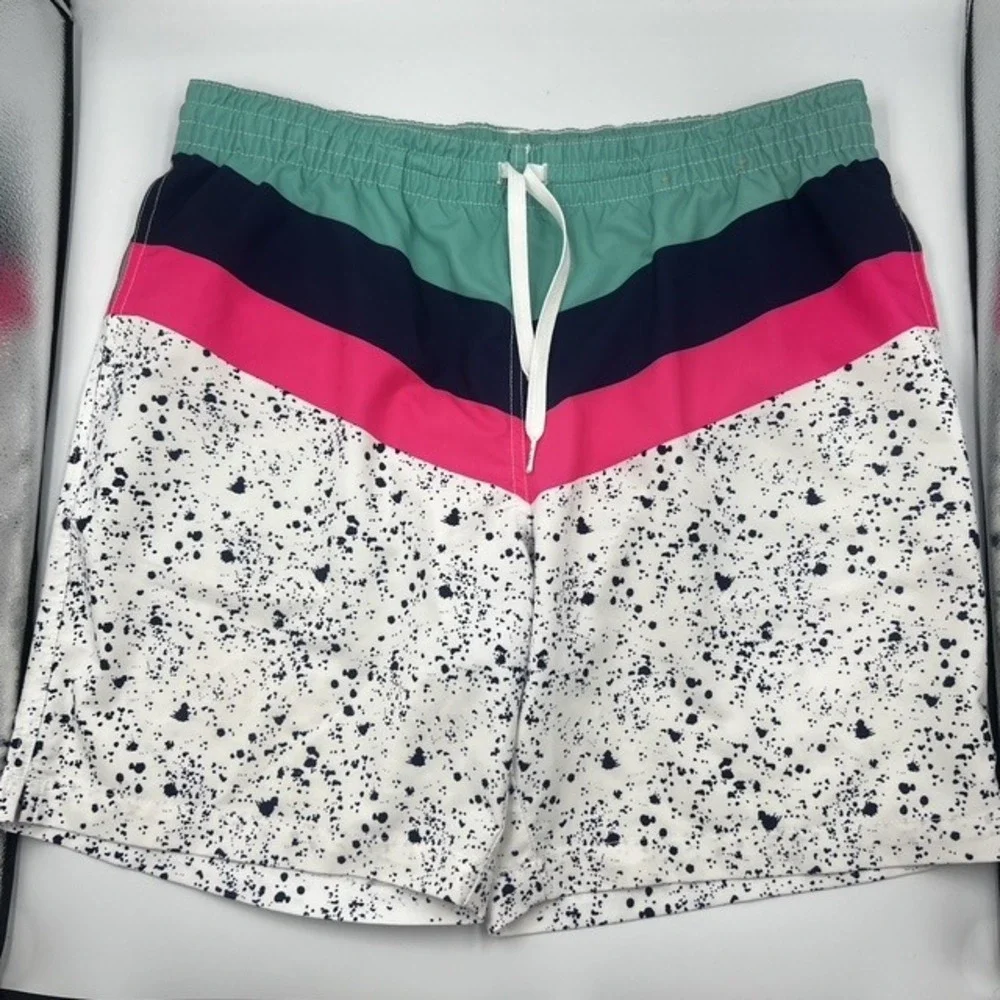 Chubbies Men's Medium Retro Colorblock Paint Splatter 7